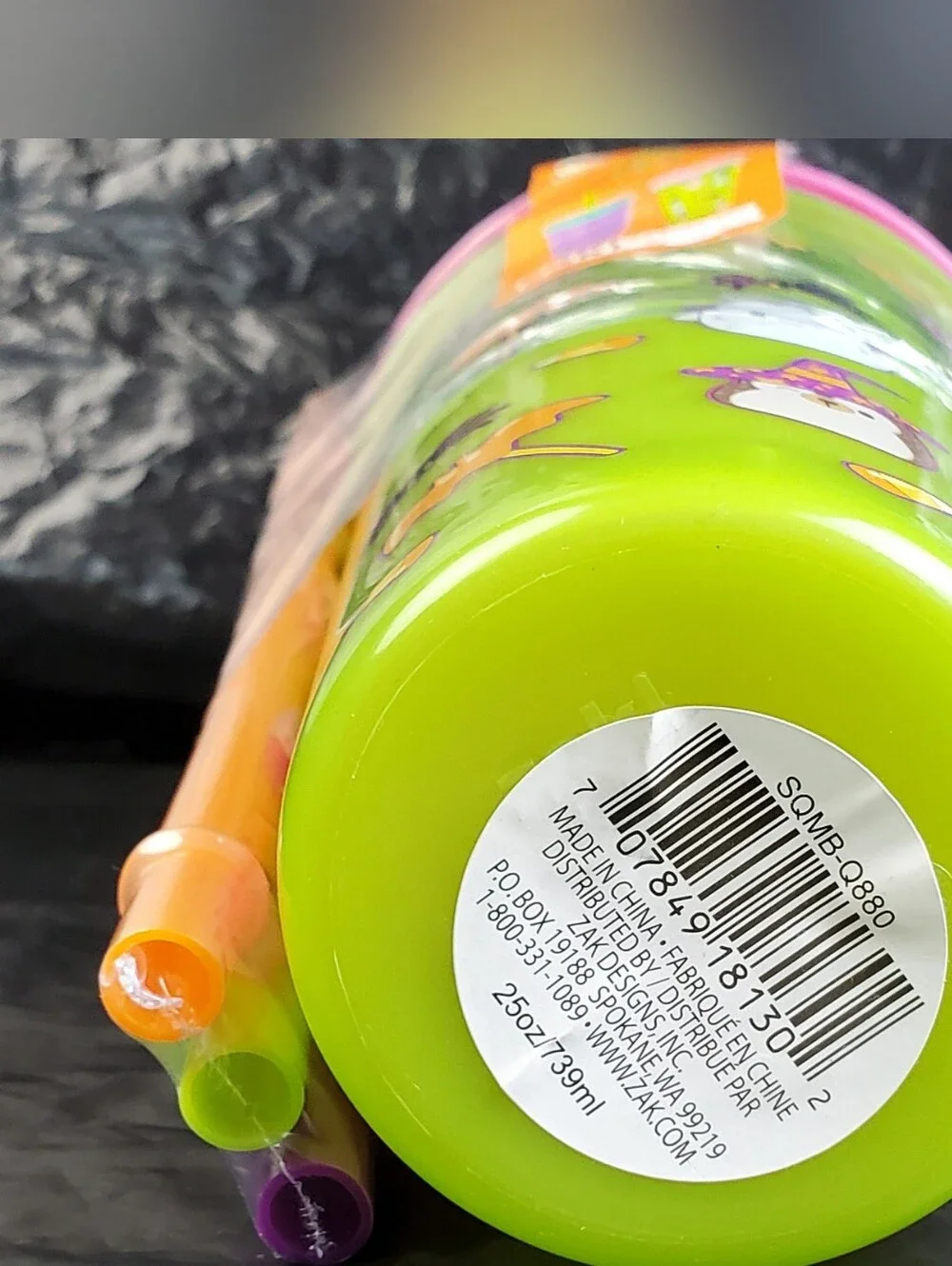 Zak! Jazwares Squishmallows Halloween Glow In The Dark Tumbler Cup Set - NWT